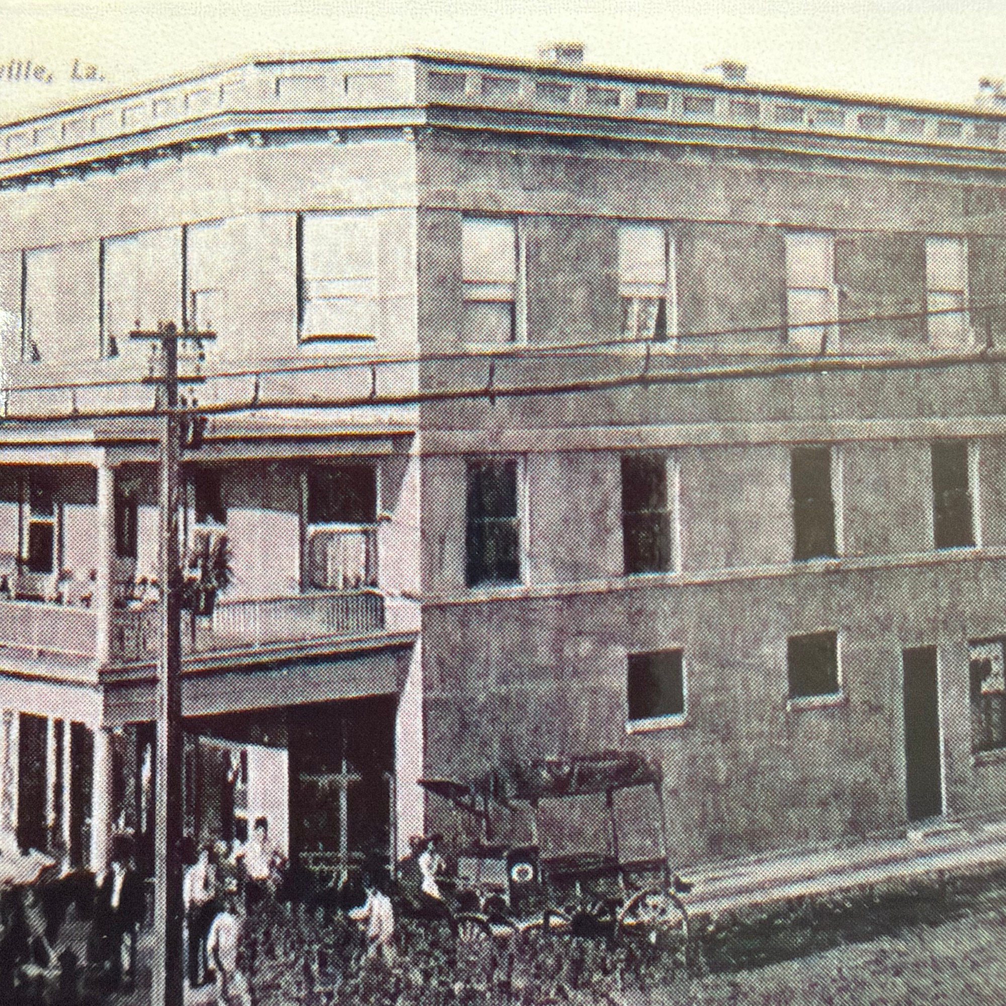 The historic National Hotel building, Leesville, Louisiana